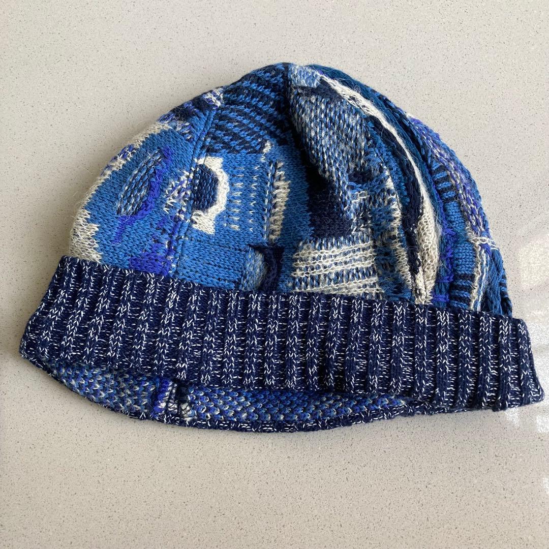 （洗濯タグカット済） Kapital パターン入りニットビーニー