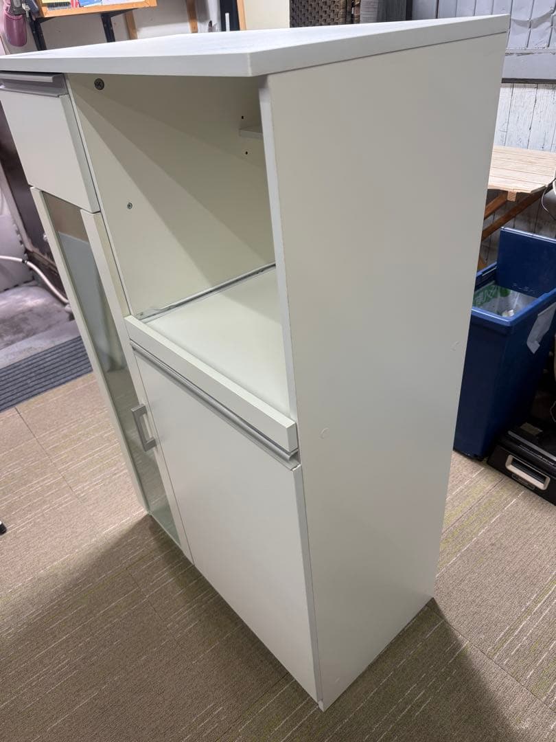 【美品】ニトリ　レンジ台　（フォルムN RE1275 WH）　レンジボード