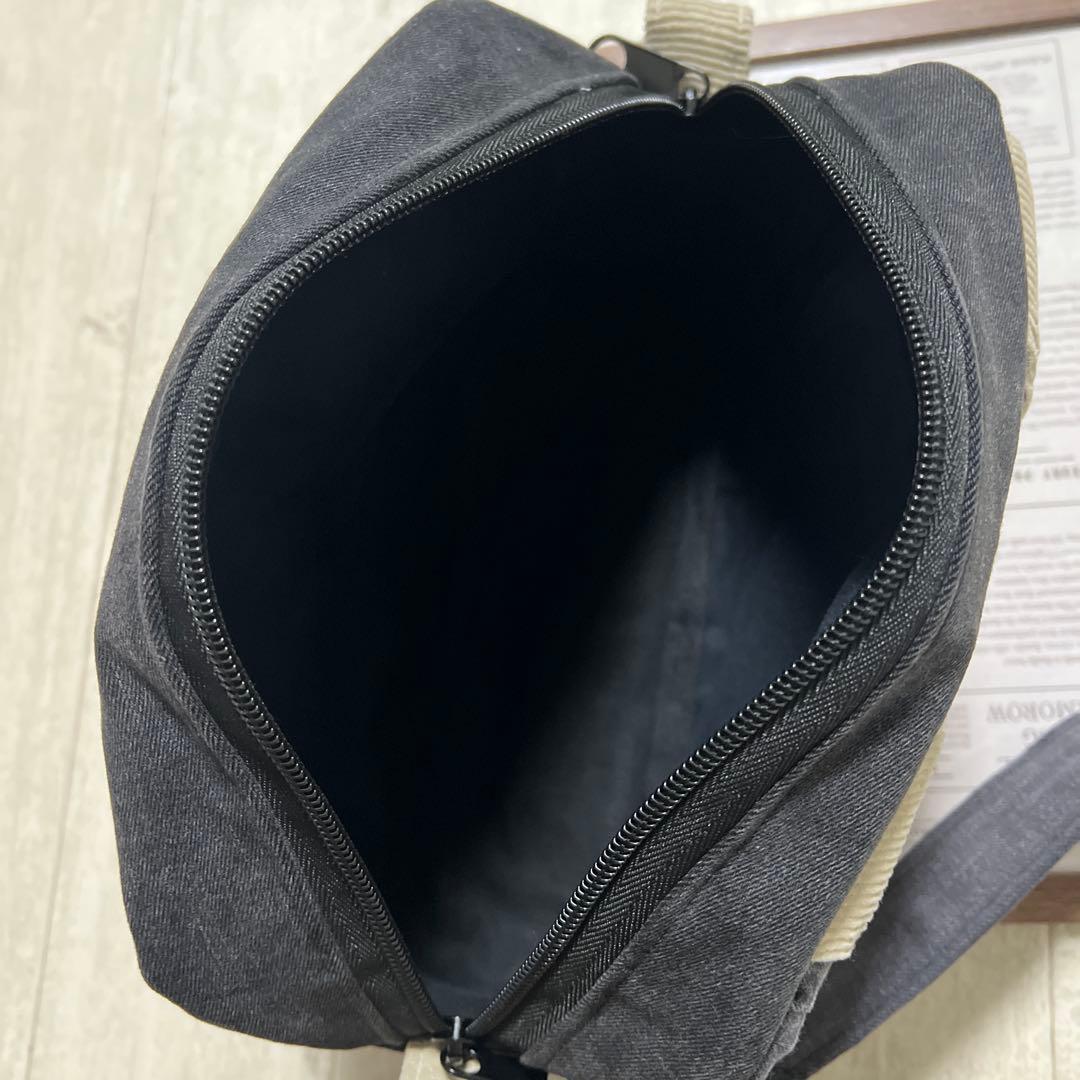 ショルダーバッグ　オーバーオールリメイク　デニムリメイク　ハンドメイド