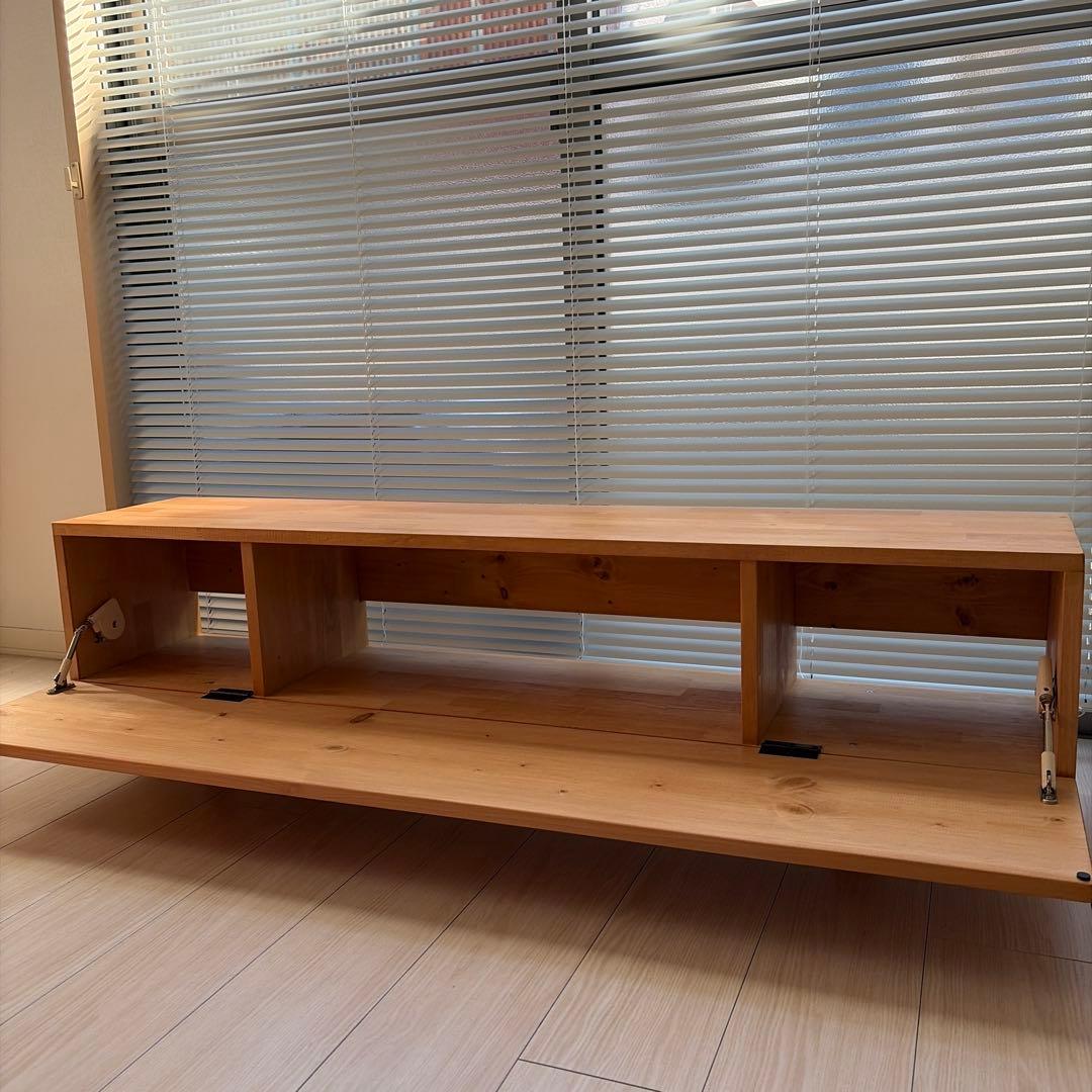 テレビボード　チーク　テレビ台　木製　TV woodboard 134cm
