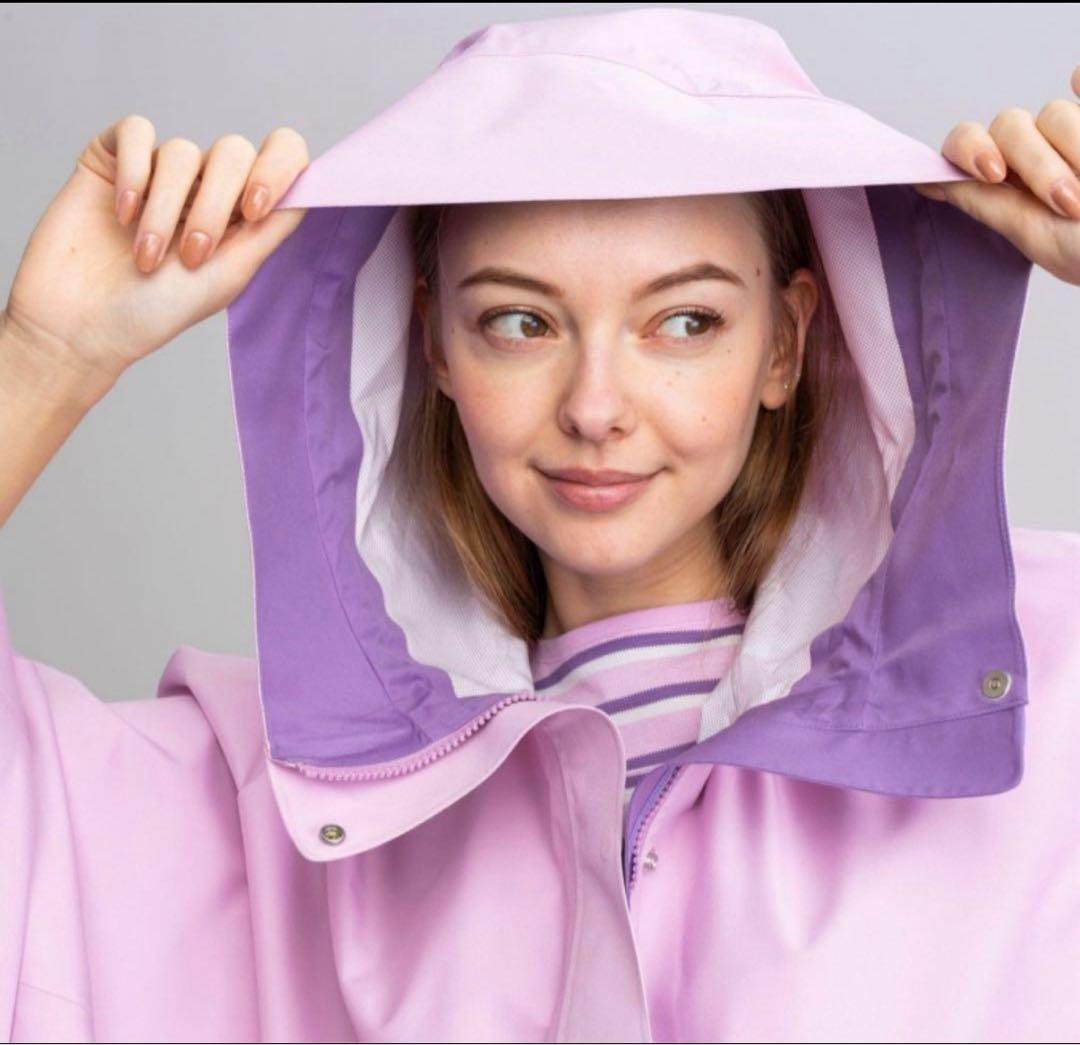 AIGLE エーグル レインポンチョ レインコート ピンク