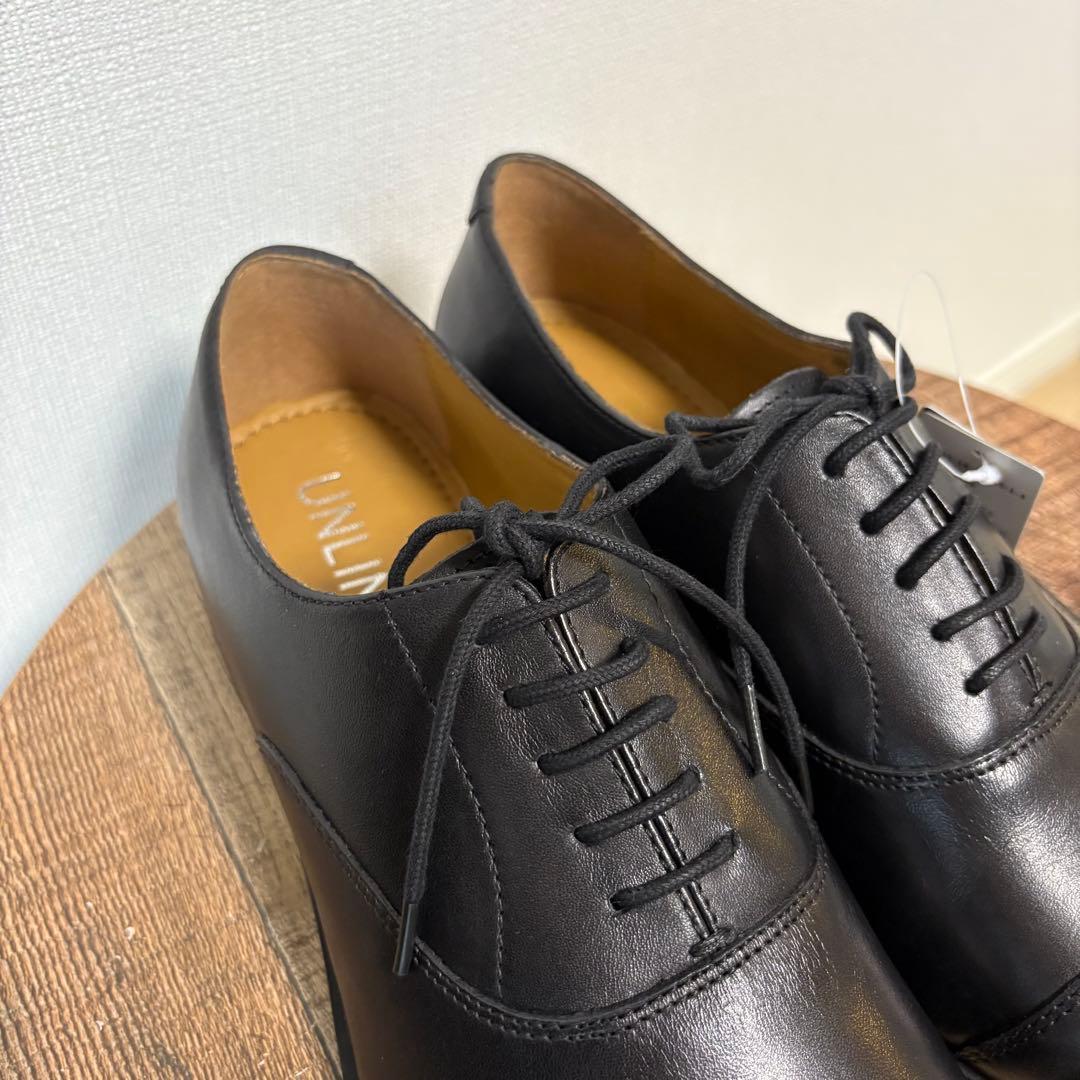 【新品未使用品】UNLINE 本革 ストレートチップ 41 ブラック