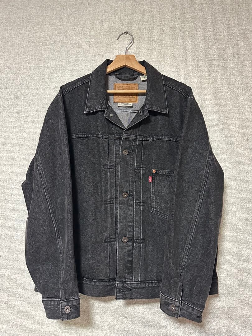 LEVI'S ブラックデニムジャケット Lサイズ