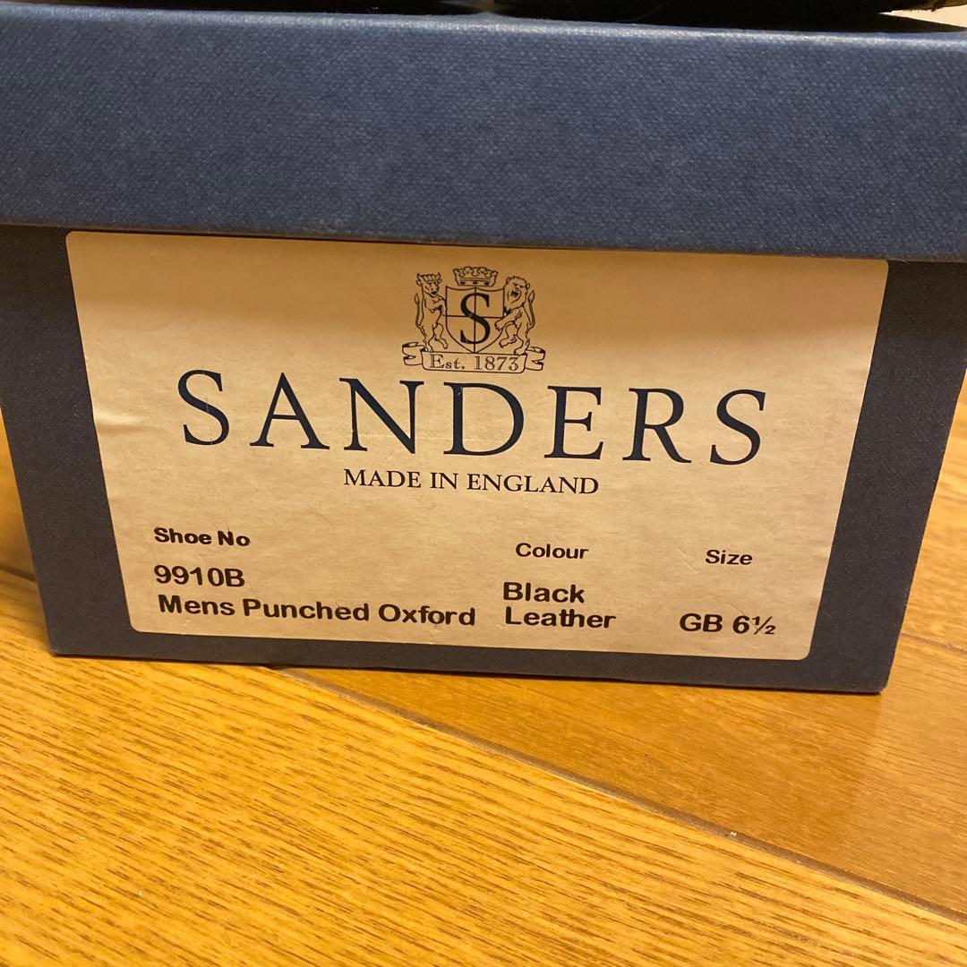 【値下中】SANDERS Mens Punched Oxford GB 6½
