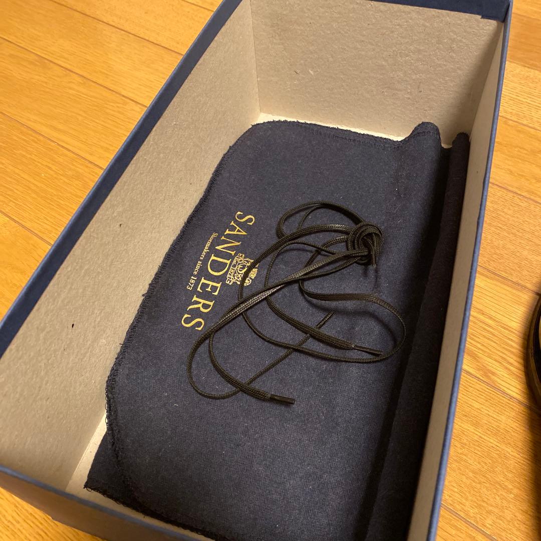 【値下中】SANDERS Mens Punched Oxford GB 6½