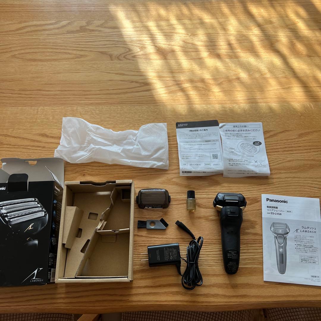 Panasonic ES-LVG8-K ラムダッシュ メンズシェーバー 5枚刃