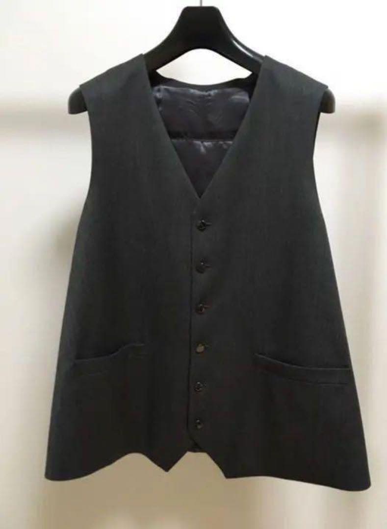 【新品】FUMITO GANRYU Pleats Gilet/Vest
