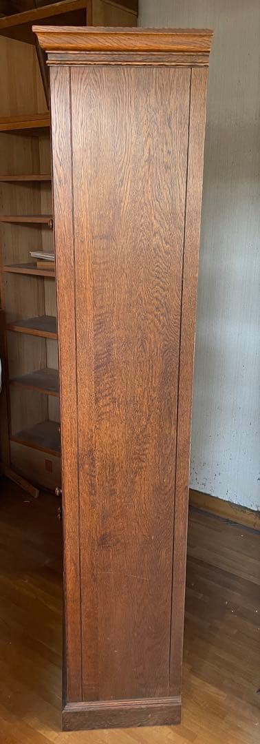 三越家具 Brugge ブルージュ 食器棚 飾り棚 キャビネット 楢材 英国