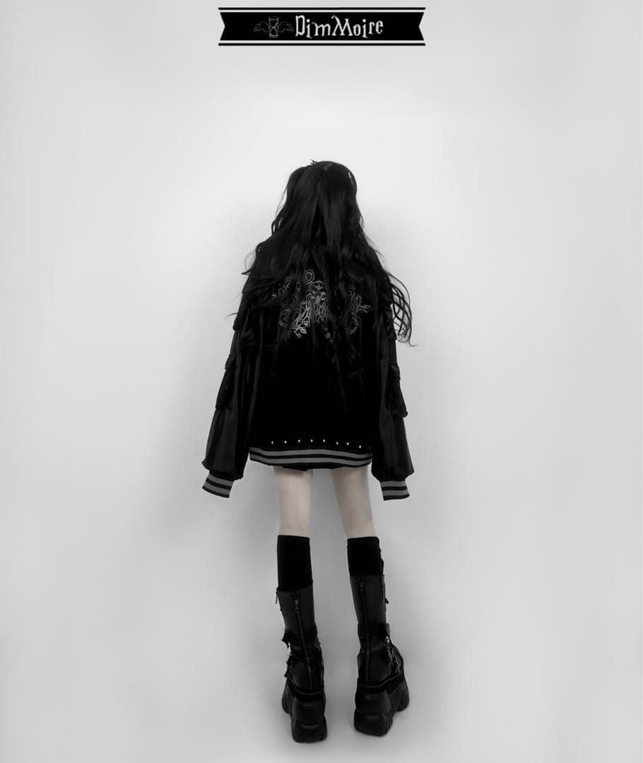 【最終値下げ】DimMoireディムモアールMessyBonesベロアスカジャン