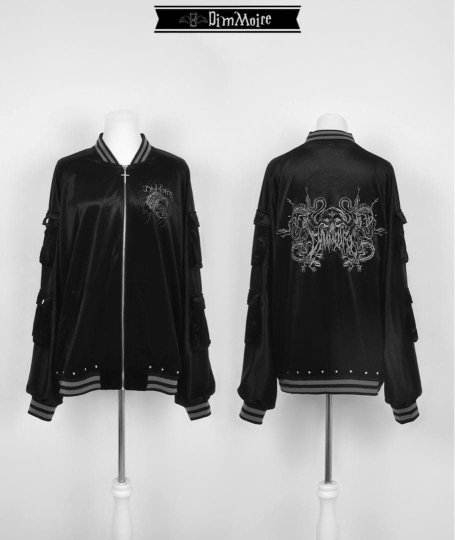 【最終値下げ】DimMoireディムモアールMessyBonesベロアスカジャン