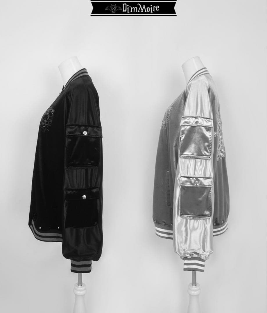 【最終値下げ】DimMoireディムモアールMessyBonesベロアスカジャン