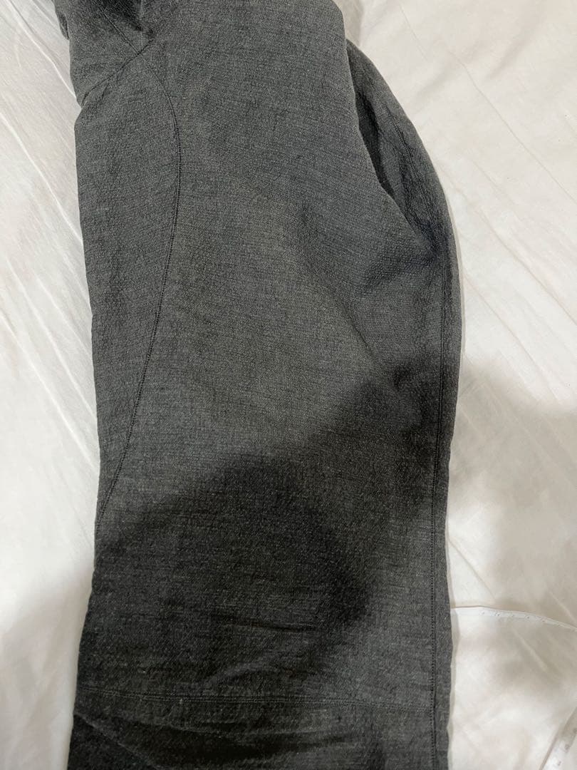 山内 高密度二重織りコットンパンツ グレー ゴムウエスト レア