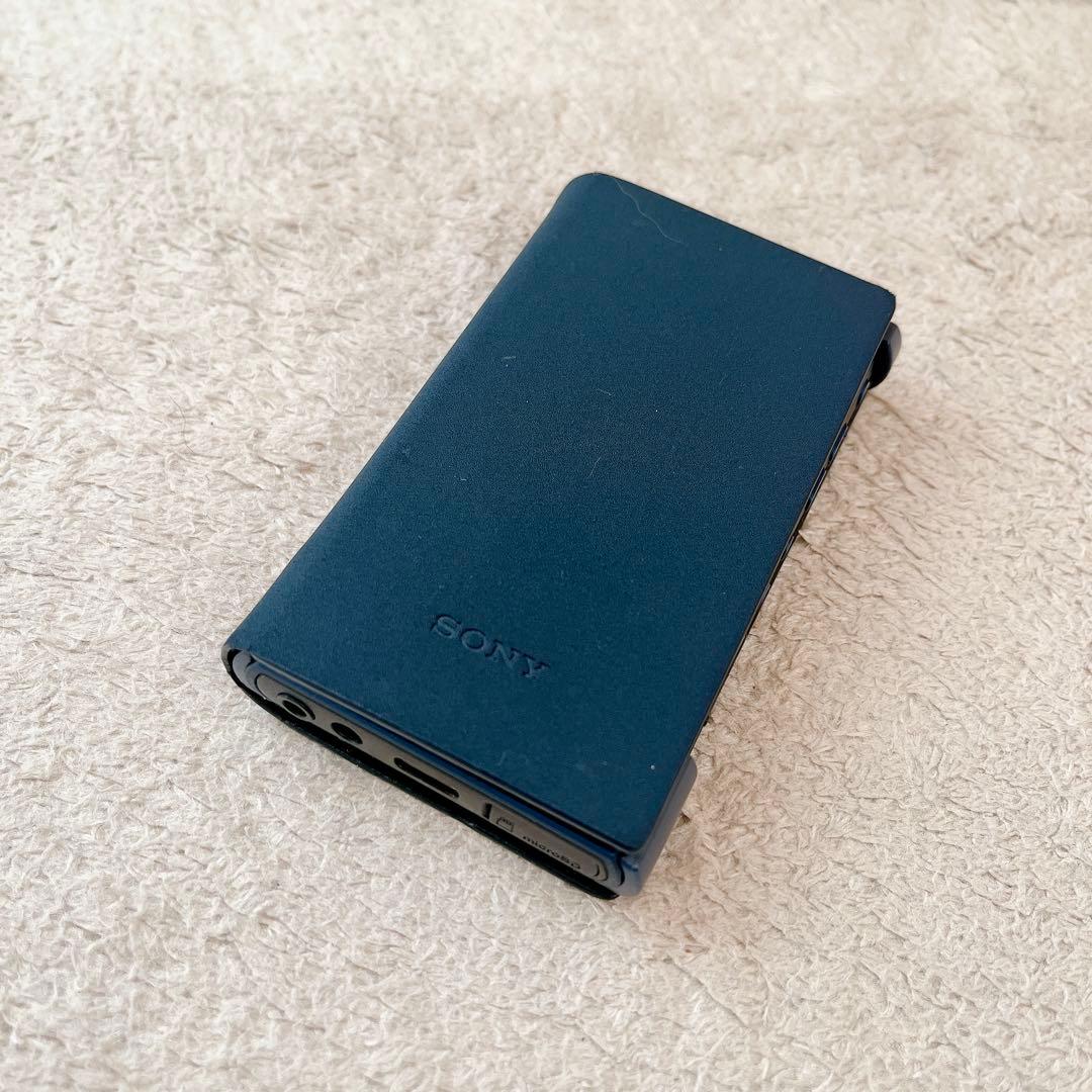 中古 SONY ウォークマン NW-A306 ブルー 32GB 本体+ケース付き
