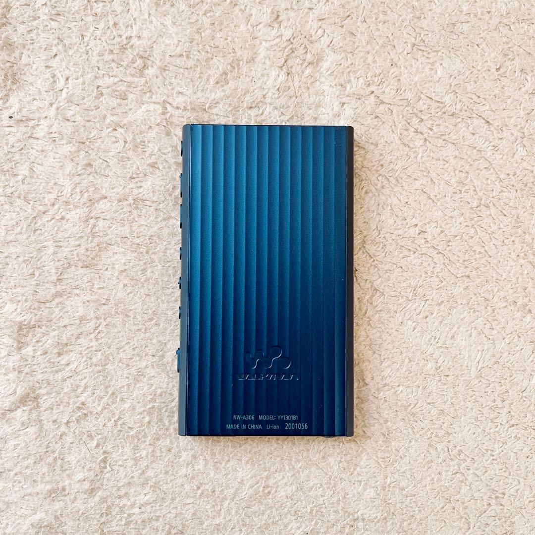 中古 SONY ウォークマン NW-A306 ブルー 32GB 本体+ケース付き
