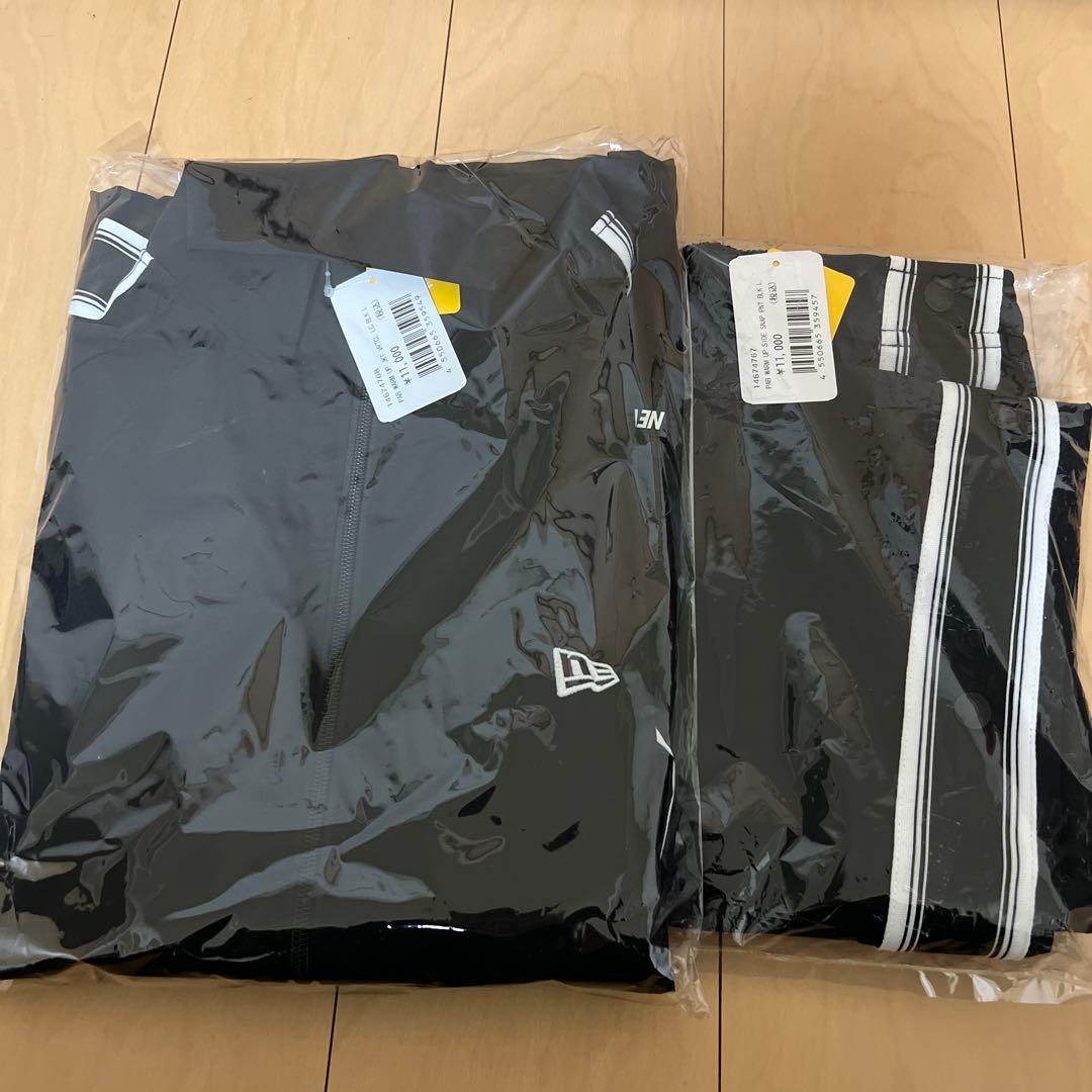 セットアップ　ニューエラ　ウォームアップ バーチカルロゴ ブラック