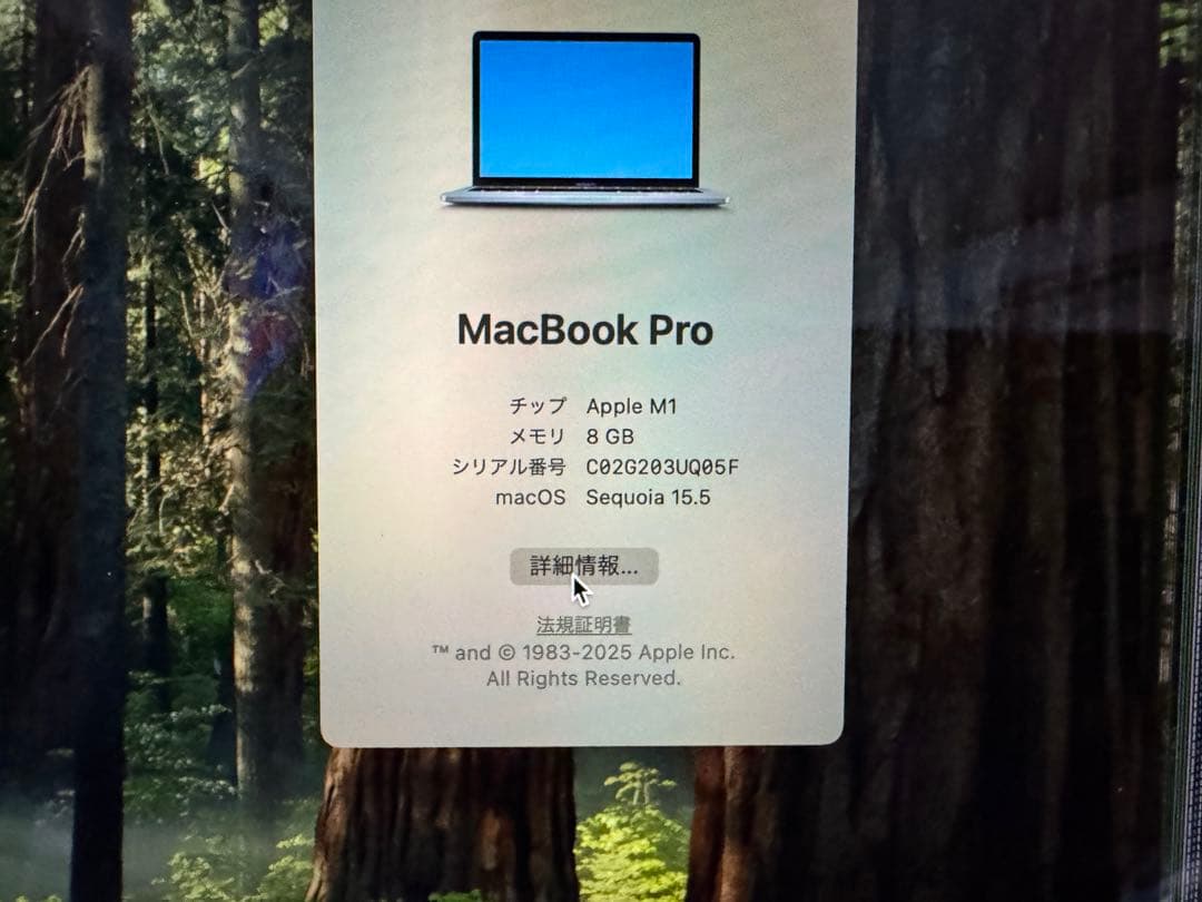 MacBook Pro M1 スペースグレー　8GB 512GB