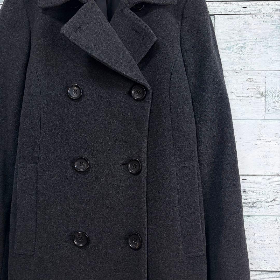 ☆美品☆23区　ウール&カシミヤコート　ウールコート　ブラック　通勤　38サイズ