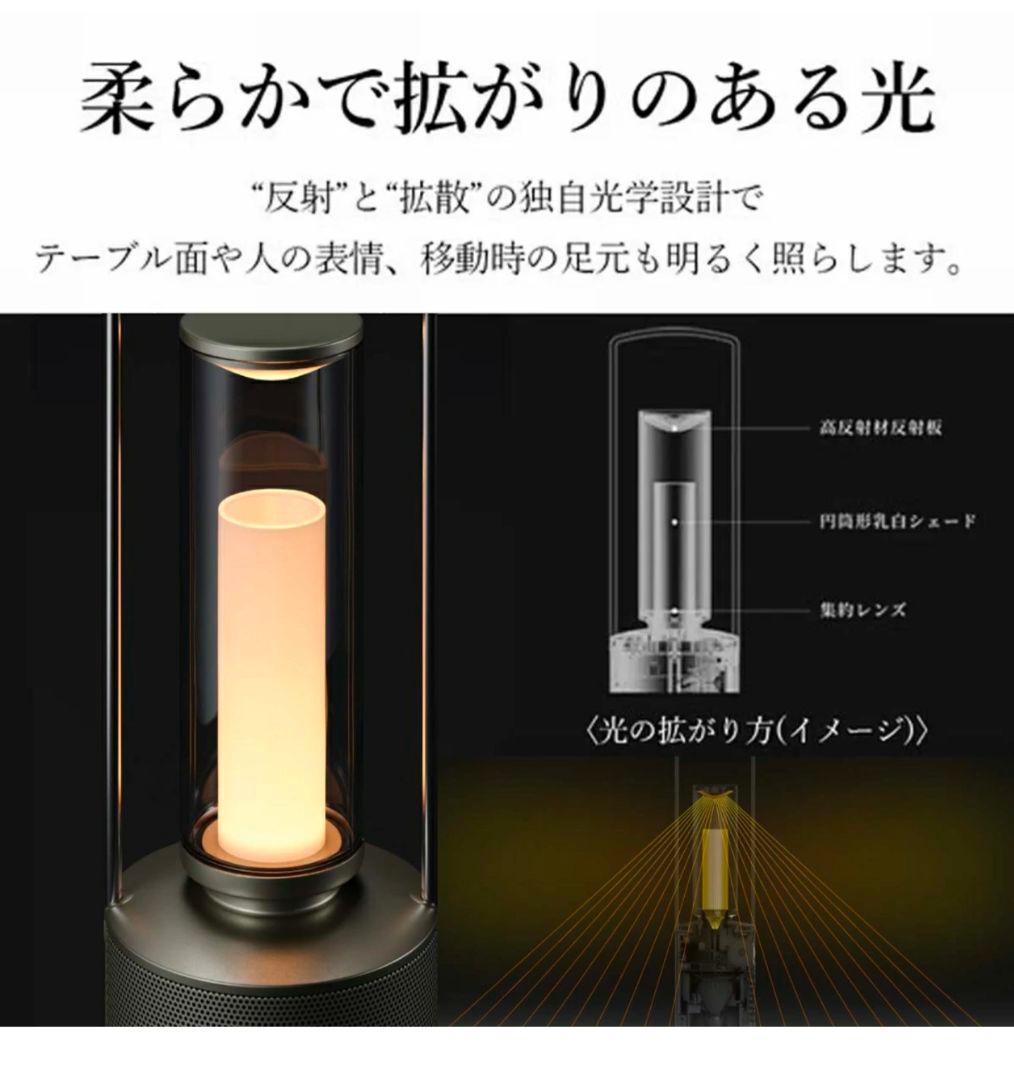 シャープ ポータブルスピーカー　ランタン　DL-FS01L-S オリーブシルバー