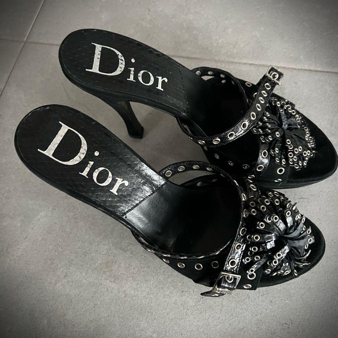Dior ディオール　ミュール　ブラック