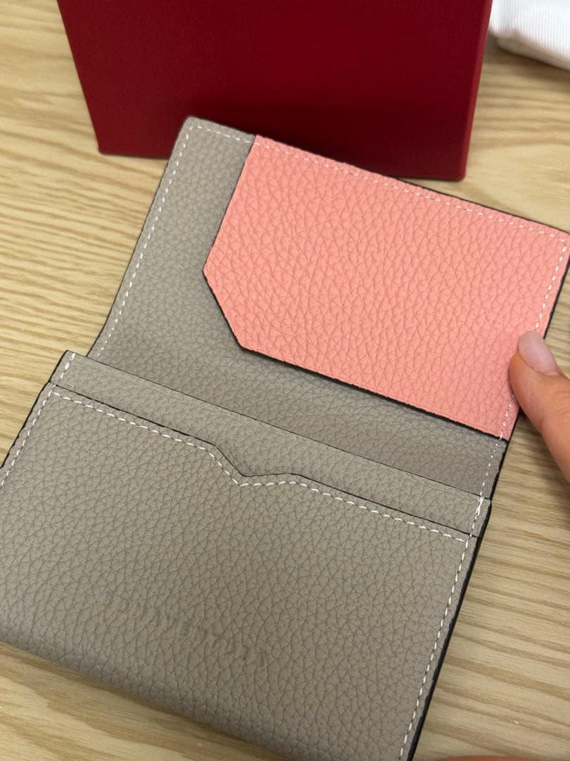 【新品】ボナベンチュラ　ビジネスカードケース シュリンクレザー