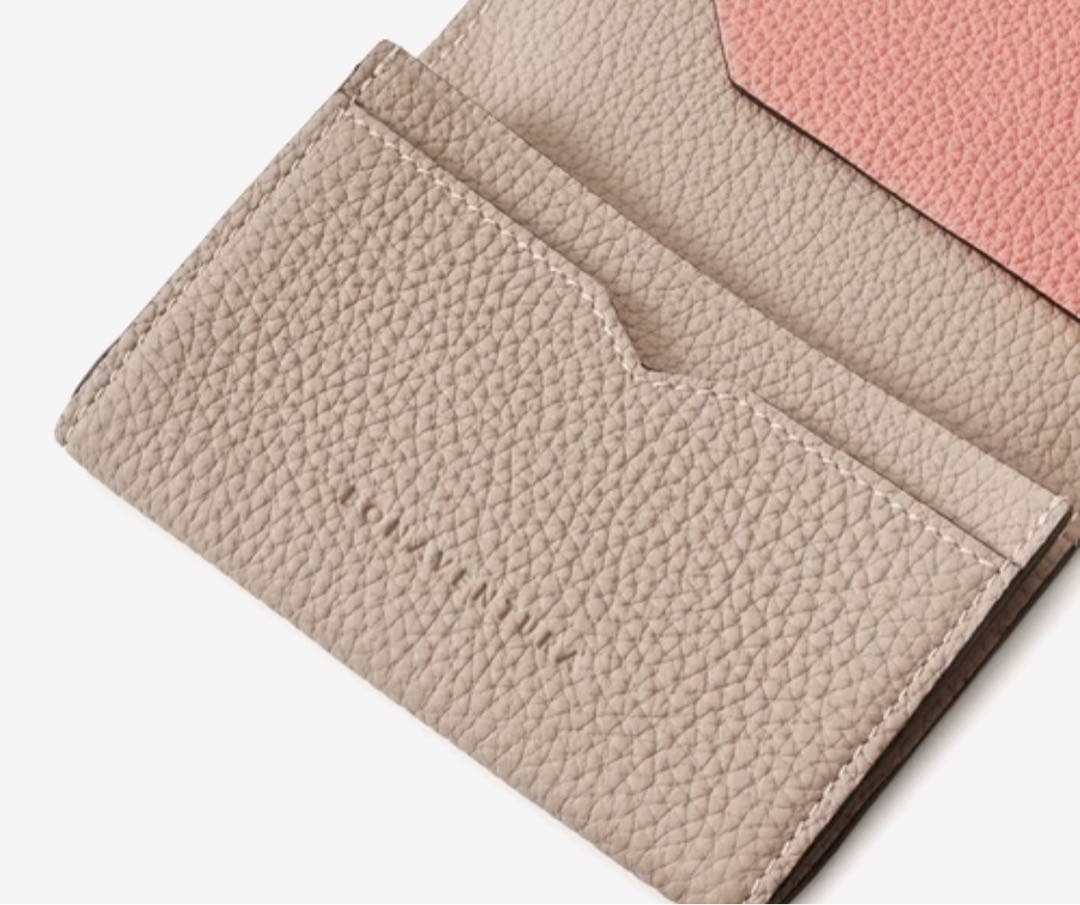 【新品】ボナベンチュラ　ビジネスカードケース シュリンクレザー