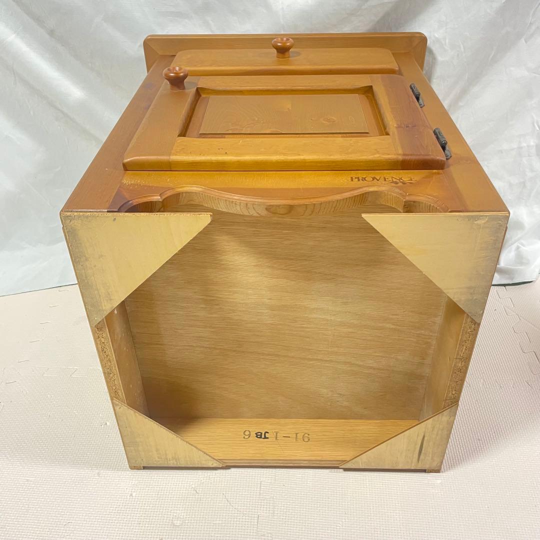 ◯PROVENCE プロヴァンス 木製サイドテーブル 引き出し付き