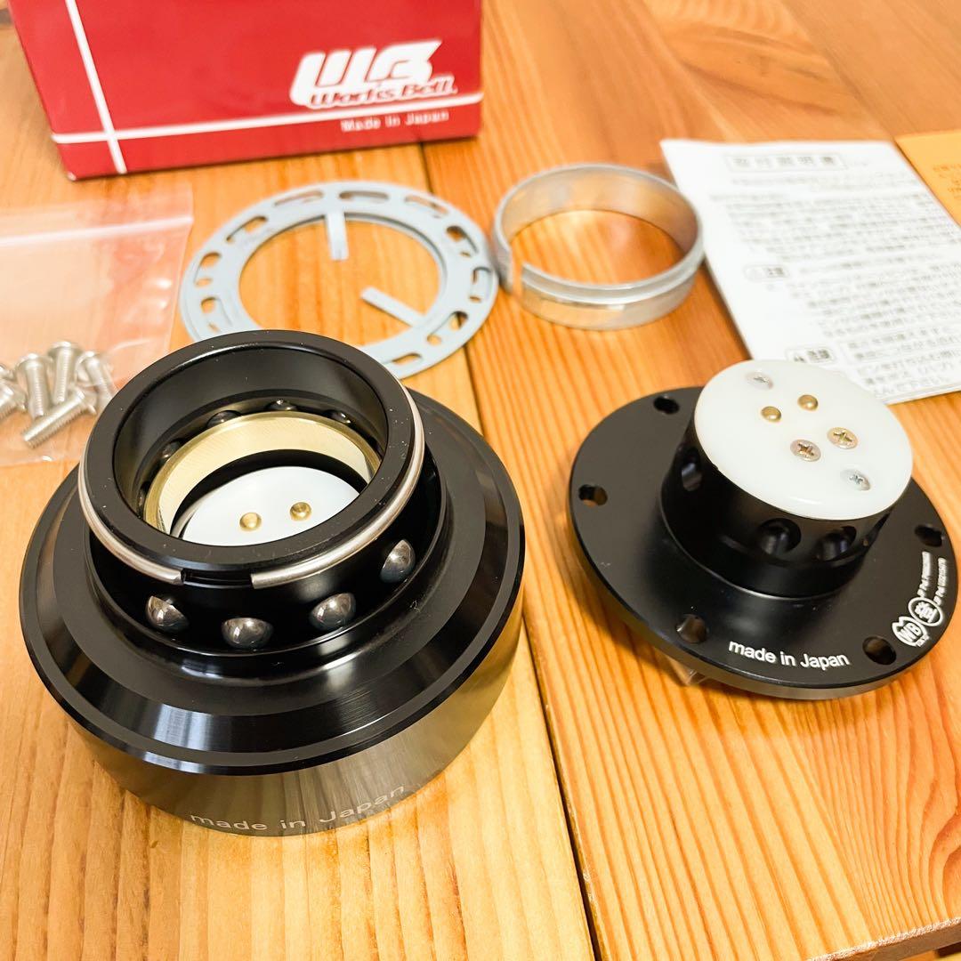 【美品】 ワークスベル ラフィックス2 ステアリング ボス ブラック