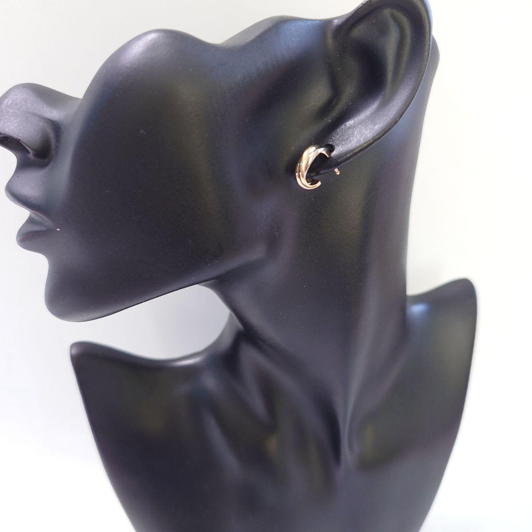 【磨き済】カルティエ トリニティ フープ ピアス 片耳用 6966