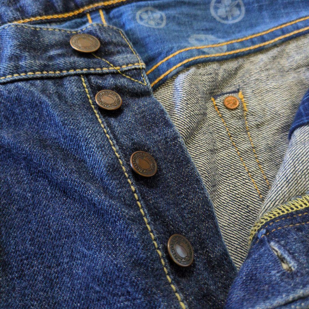 桃太郎ジーンズ 銅丹レーベル 大戦系 デニム セルビッチ ボタンフライ 日本製