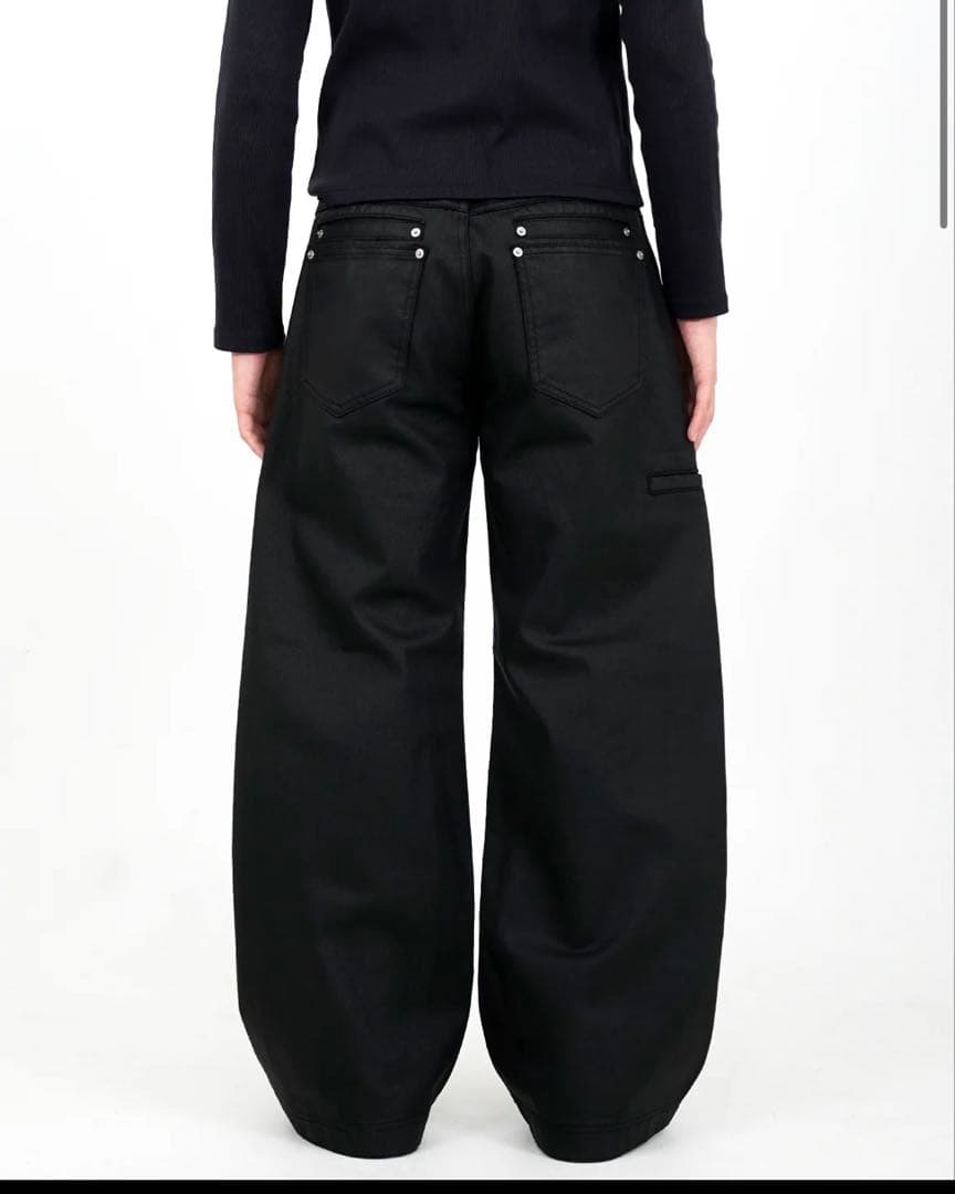 asapmode Oil Coating Wide-Leg Pants Lサイズ