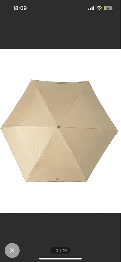 新品タグ付き　ポロ・ラルフローレン遮光 晴雨兼用折りたたみ日傘　ワンポイント刺繍