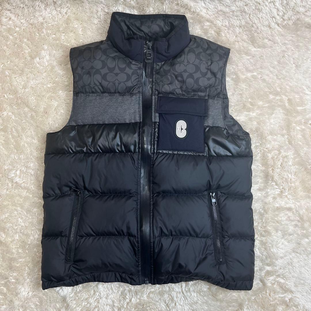 コーチ　COACH ダウンベスト　シグネチャー　Cロゴ　黒　ブラック　C5036