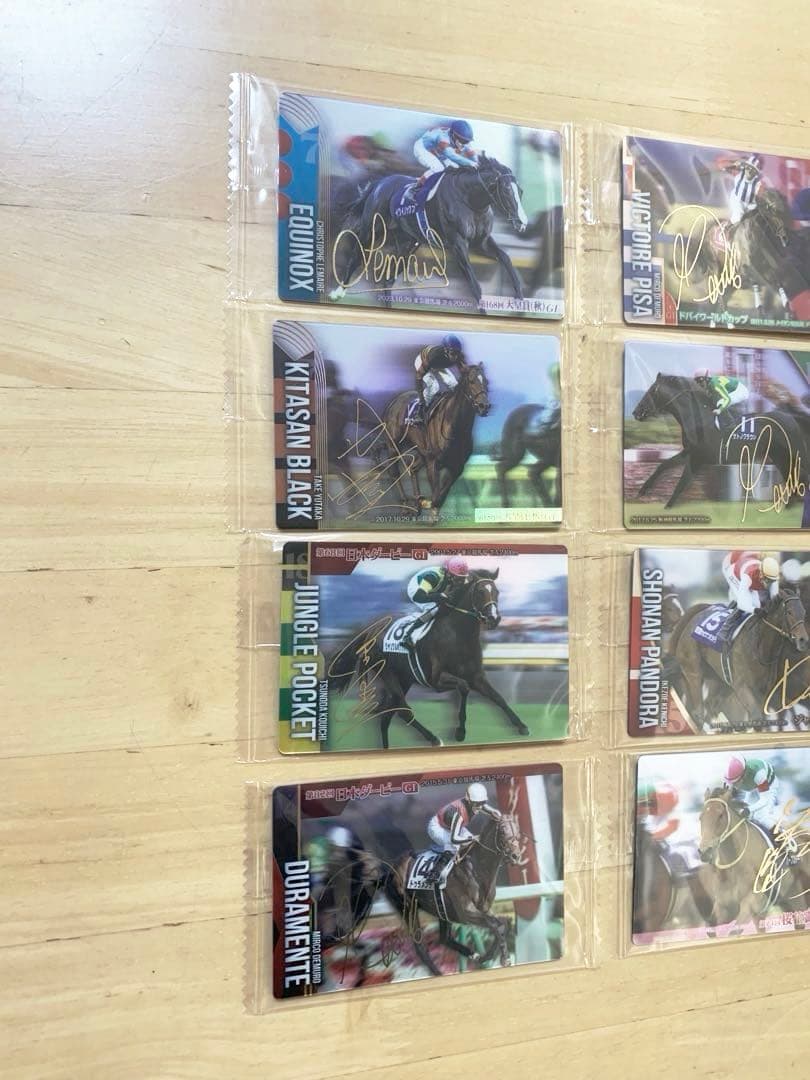 第1弾（第1R）サラブレッドホースコレクション　サイン入り11枚イクイノックス他