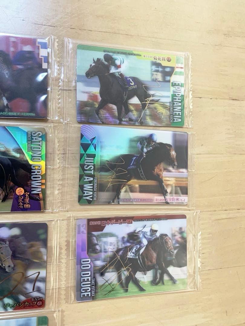 第1弾（第1R）サラブレッドホースコレクション　サイン入り11枚イクイノックス他