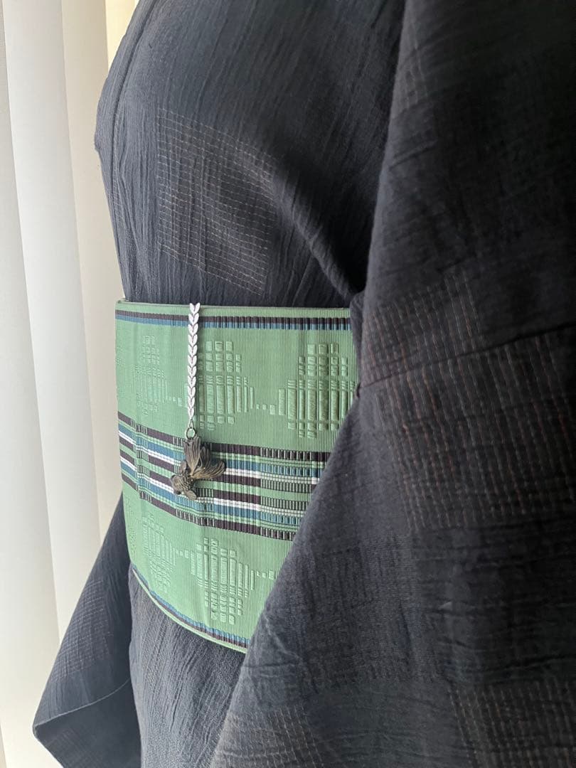 綿麻浴衣と半巾帯セット