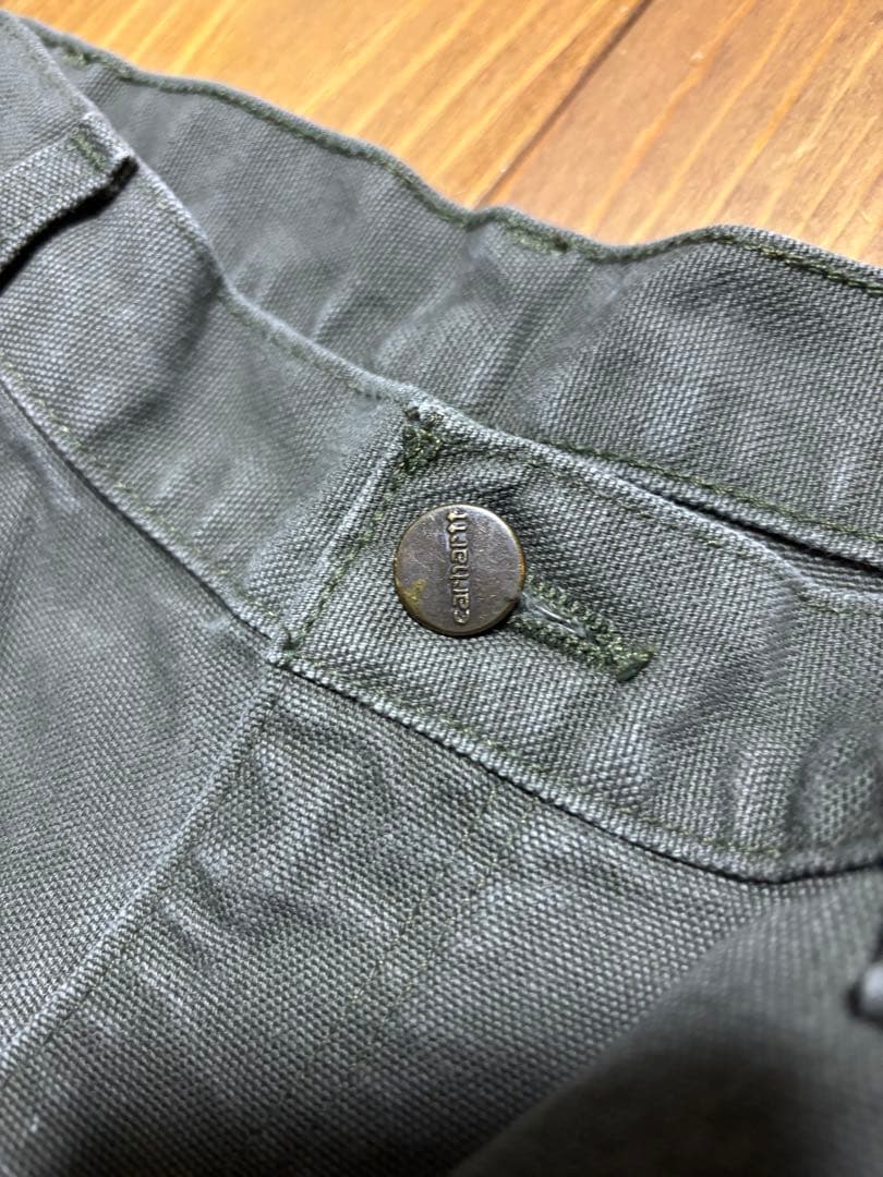 h*K様 Carharttダブルニー B136 MOS W34 L32　Lサイズ