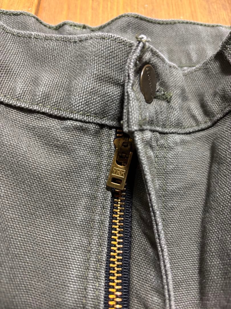 h*K様 Carharttダブルニー B136 MOS W34 L32　Lサイズ