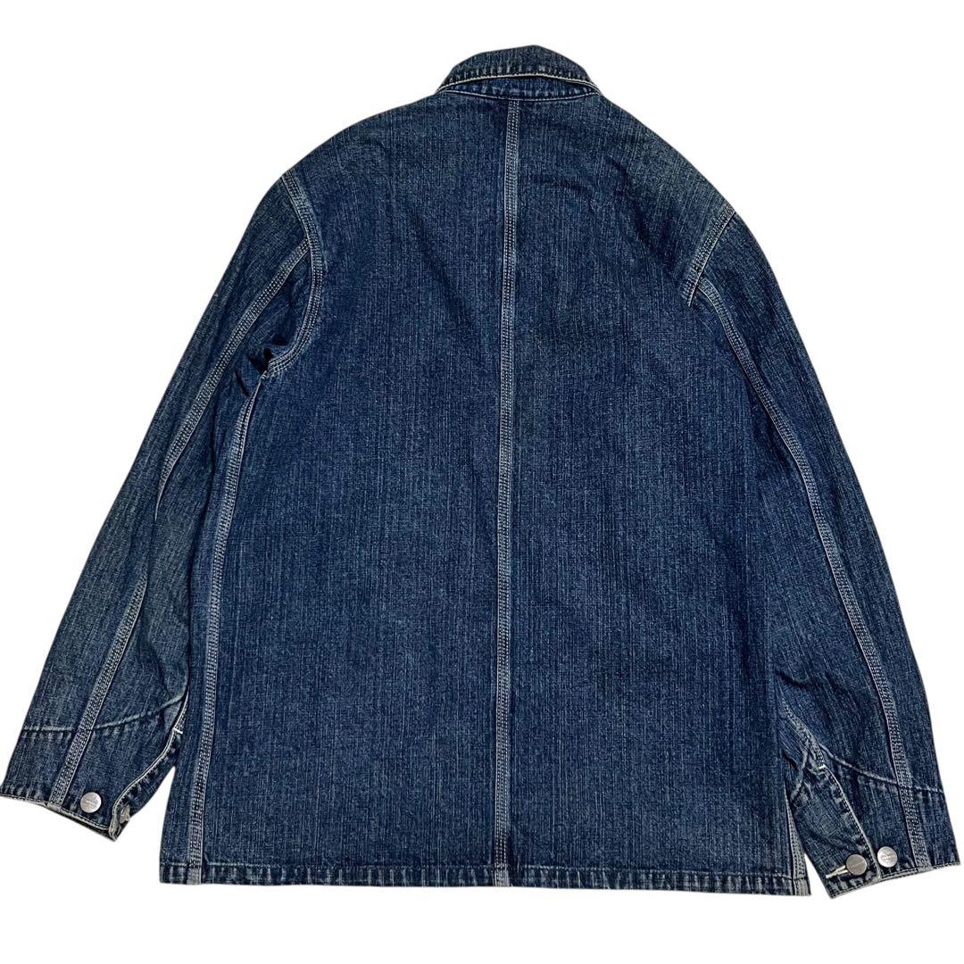 Carhartt カバーオール デニム M インディゴ 濃紺 ボタンロゴ