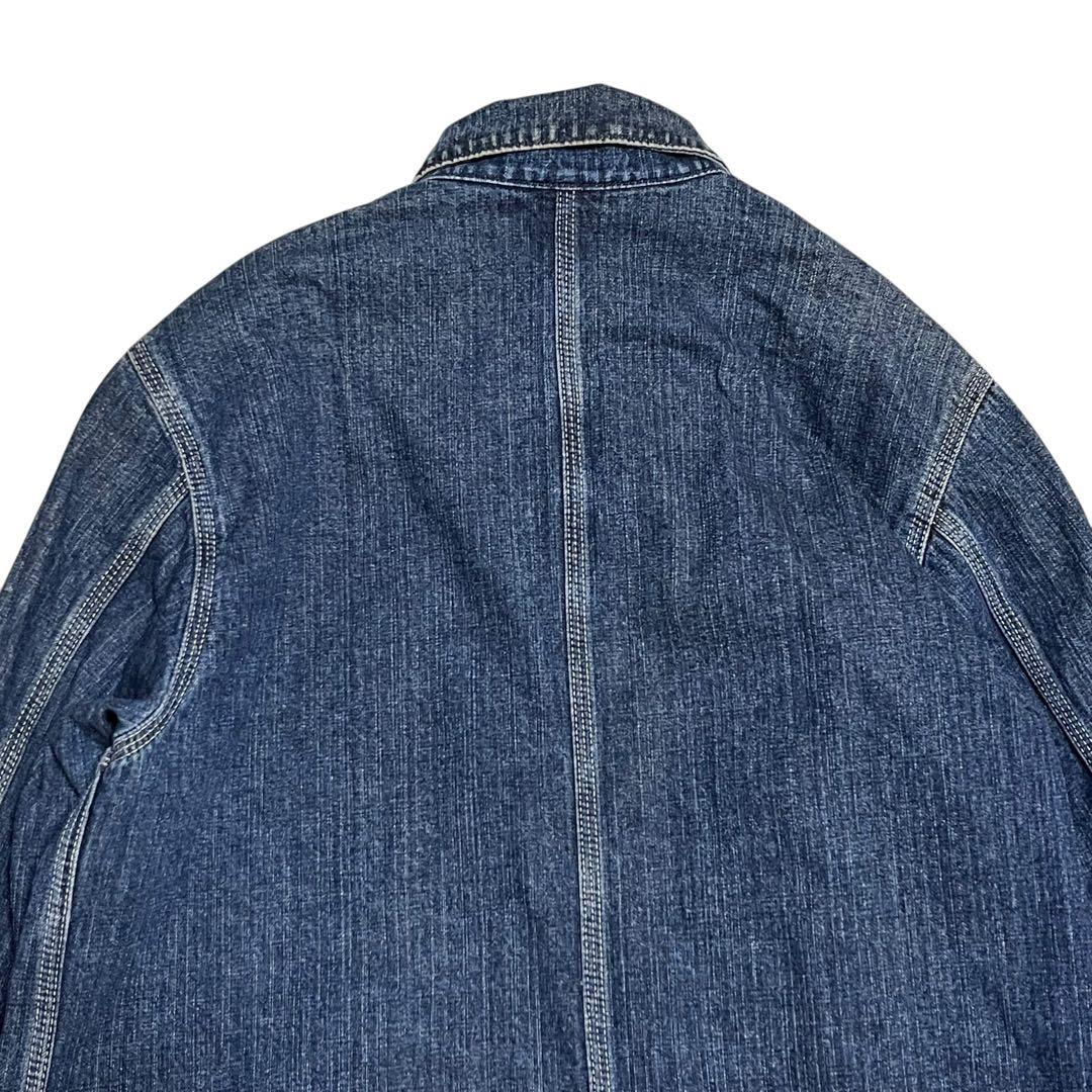 Carhartt カバーオール デニム M インディゴ 濃紺 ボタンロゴ