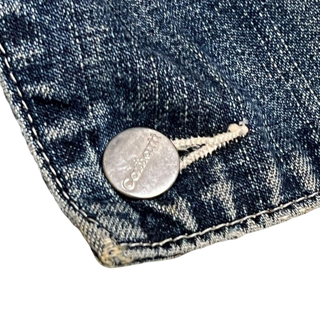 Carhartt カバーオール デニム M インディゴ 濃紺 ボタンロゴ