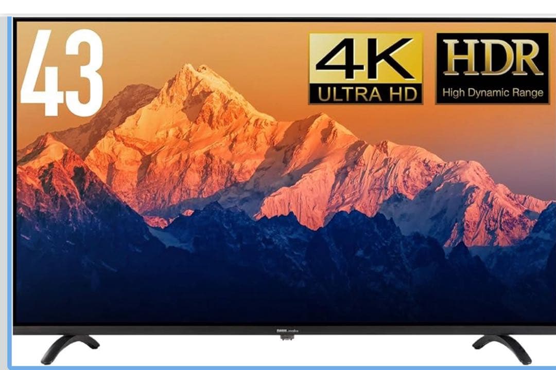 DMM.make ディスプレイ モニター 43インチ 保証期間中 壁掛け金具付