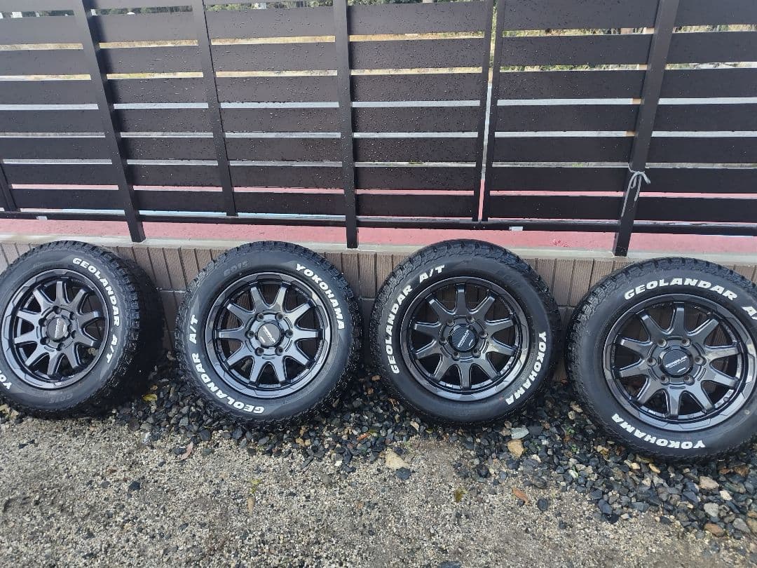 美品 アルミ 16インチ ヨコハマ ジオランダー AT 215 65 16