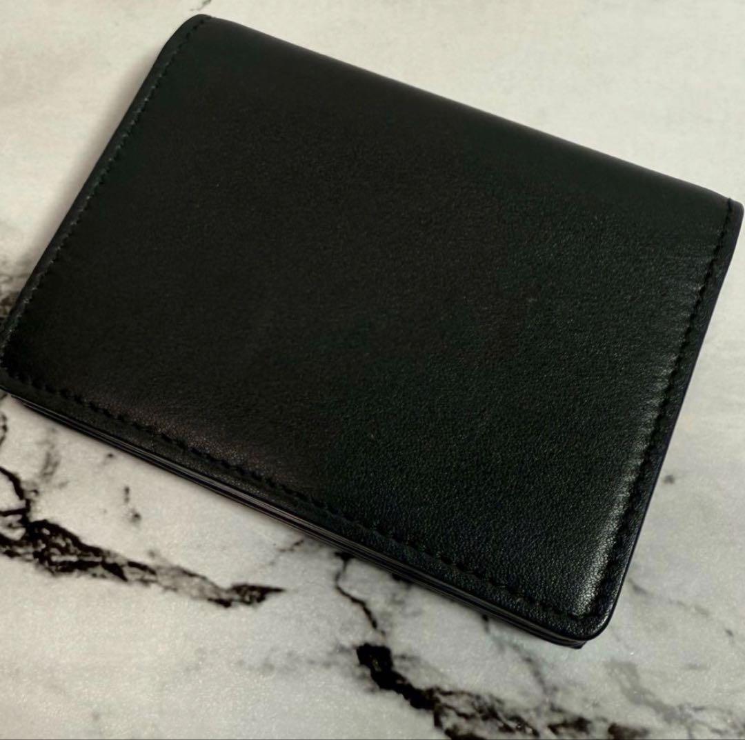 SAINT LAURENT ブラックレザー名刺入れ