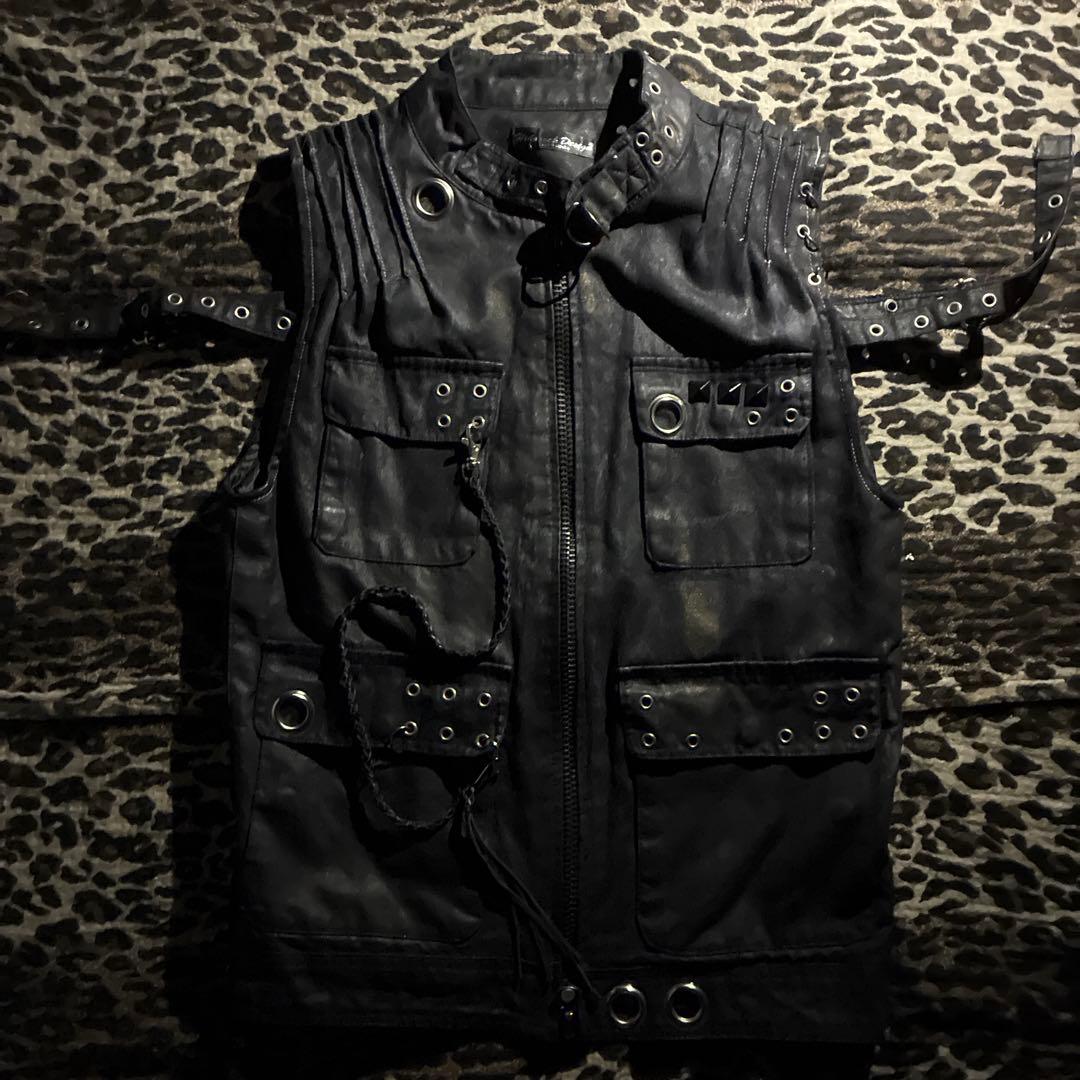 hiderock coating vest ギミック パンク お兄系