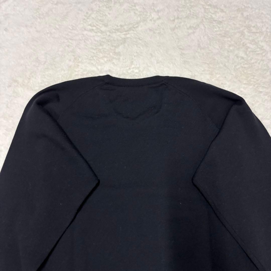 クリスチャンディオール　ウール100% 長袖ニットセーター　ブラックM（E1