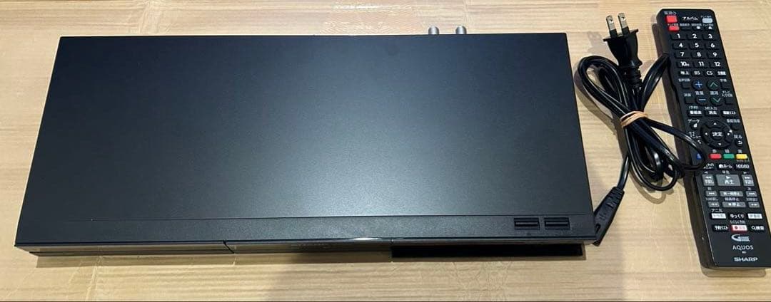 SHARP ブルーレイレコーダー2B-C10BW1 2025年製 配線付き