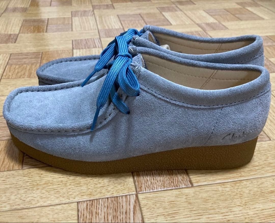 【美品】Clarks ダークグレー モカシン ワラビー