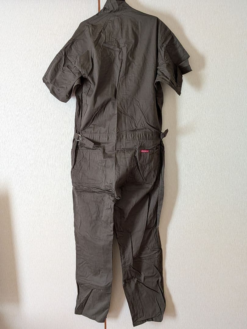 Dickies ブラウンオーバーオール 4L半袖、長袖2枚組
