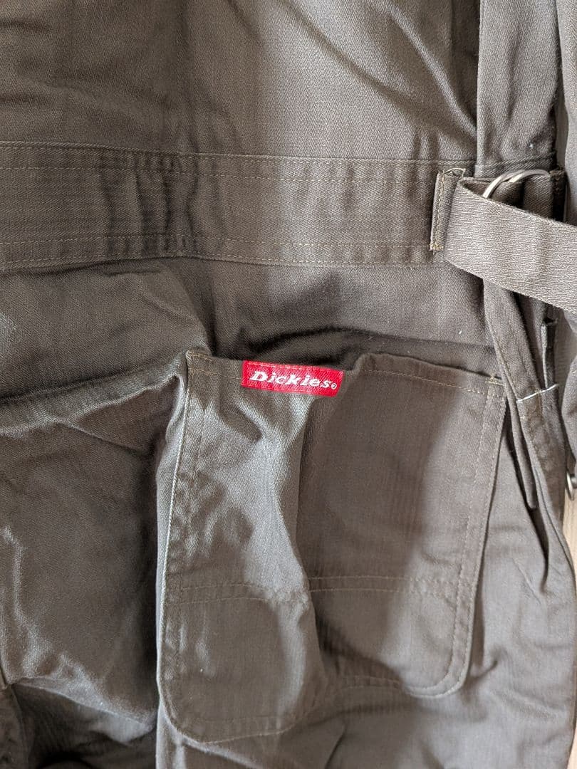 Dickies ブラウンオーバーオール 4L半袖、長袖2枚組