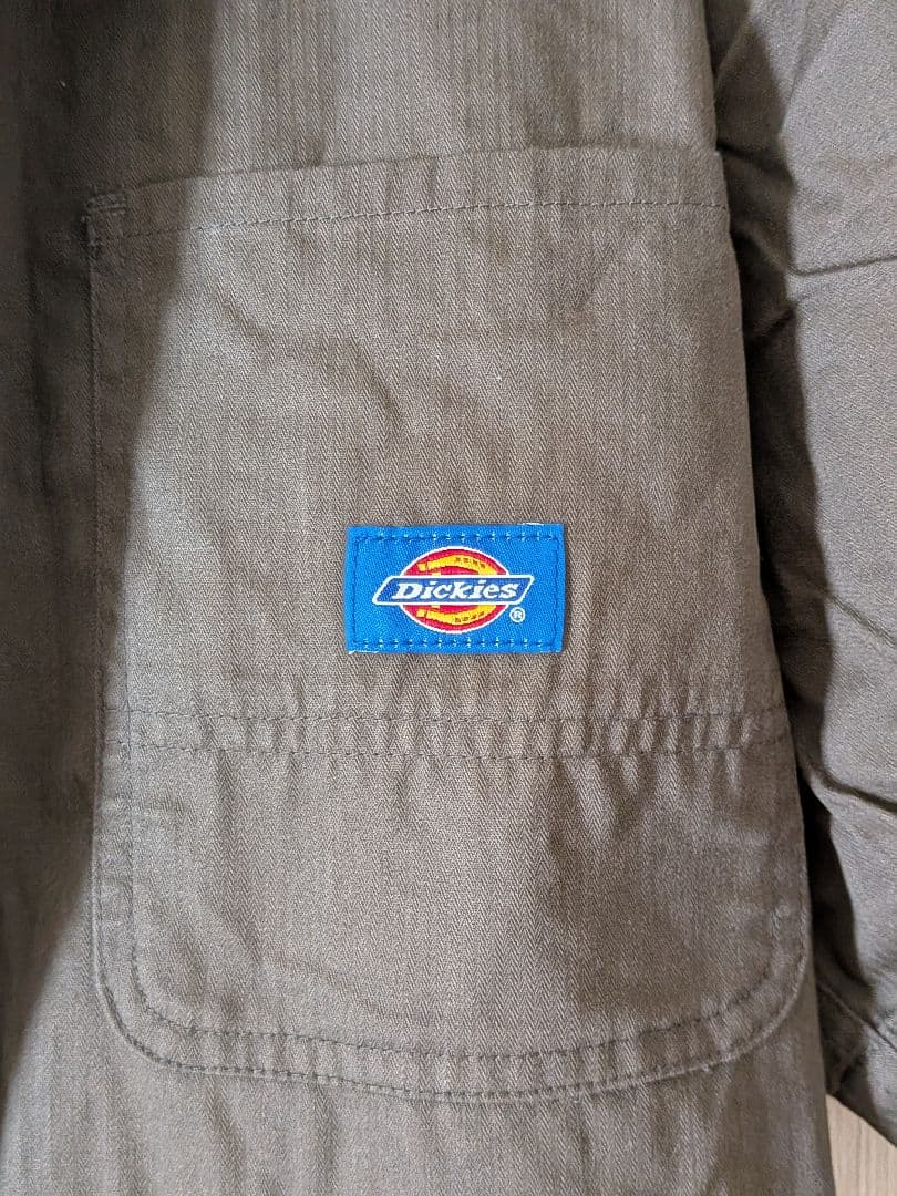 Dickies ブラウンオーバーオール 4L半袖、長袖2枚組